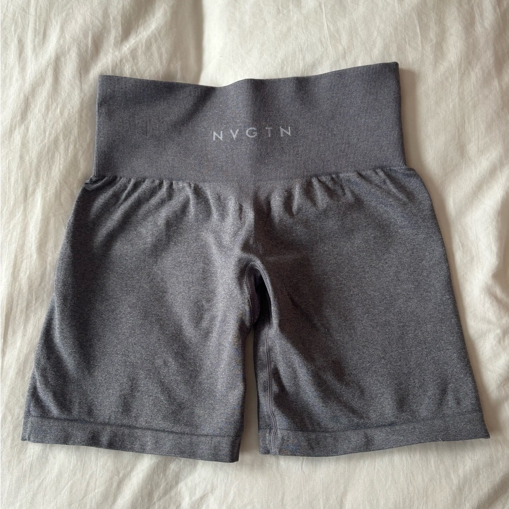 NVGTN Charcoal High-Rise Shorts